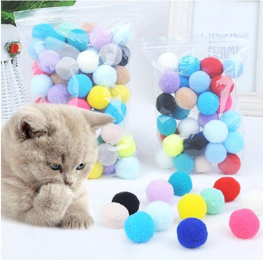 Cat toys pom poms